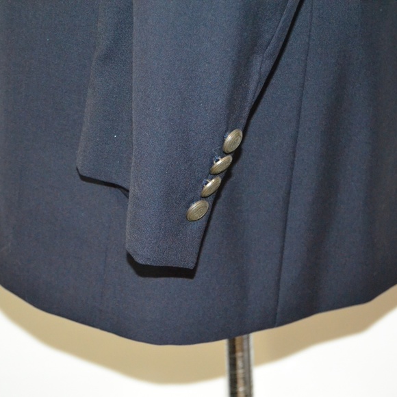 Jos A Bank 41L Sport Coat Blazer Suit Jacket Navy - Picture 3 of 8